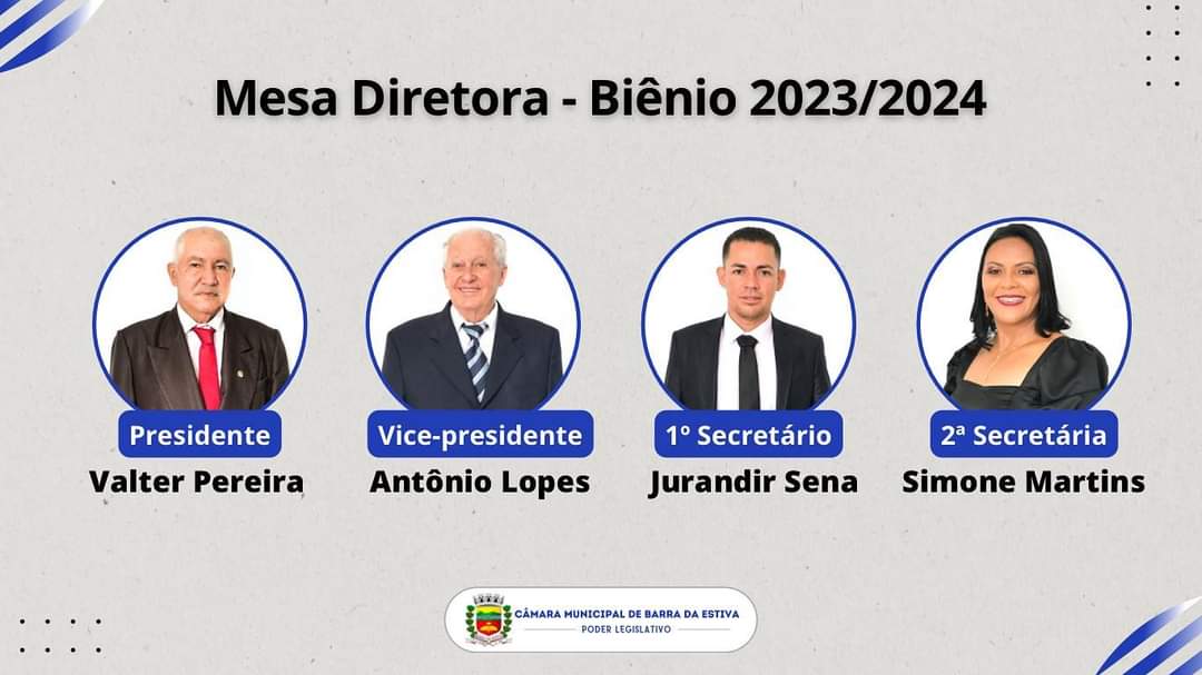 Mesa Diretora - biênio 2023/2024